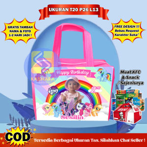 (25 PCS RESLETING) Tas Ulang Tahun Resleting Custom / Tas Ulang Tahun Resleting Anak / Tas ultah resleting muat KFC / goodie bag ulang tahun anak murah free desain gratis pakai resleting / Tas Bingkisan Ultah Anak Resleting / Goodie Bag Resleting KFC