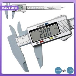 【CANAMEK】 0-150mm Electronic Digital Display Vernier Caliper Carbon Fiber Dial Vernier Caliper Gauge Digital Ruler Measuring Tool