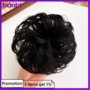 banbi Synthetic Hair Bun Wig Ladies Ponytail Hair Extension Scrunchie Elastic Meatball Head Hairpieces Scrunchie Wrap Natural Realism