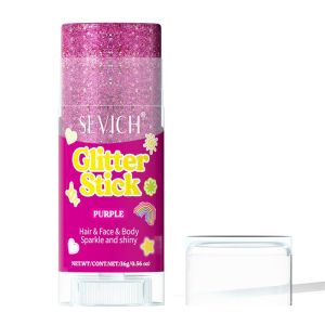 SEVICH Glitter Stick 16g Sequin Makeup Stick For Face Body Hair 6 Colors for Stage Party & Night Makeup Waterproof Sweatproof Longlasting