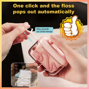 Dental Floss Box Automatically Pops Up Portable Dopamine High-end Toothpick Line Pick Fun Disposable Dental Floss Stick Storage Box 便携式自动弹出牙线盒