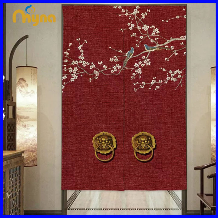 Chinese Style Door Curtain Bedroom Kitchen Partition Curtain Bathroom