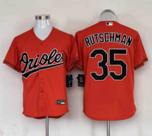 MLB Baltimore Orioles Embroidered Baseball Jersey 35 # RUTSCHMAN Jerseys Wholesale in Europe and America
