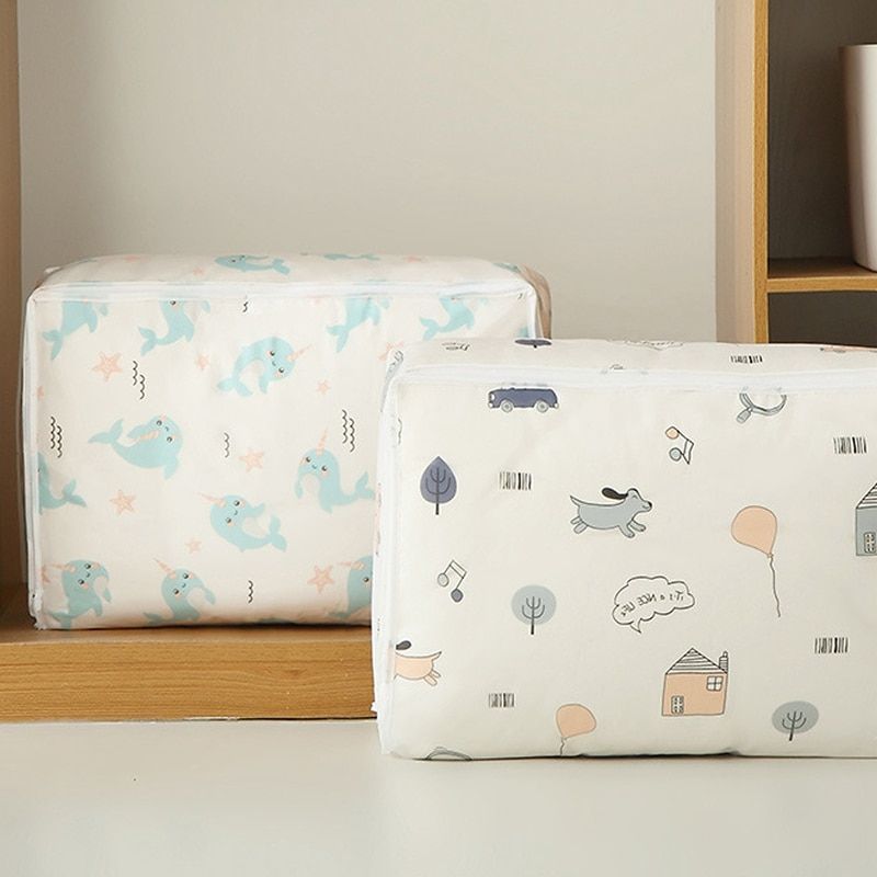 Waterproof Soft Storage Box, Household Quilt Clothes Organizer Storage Bag
_voghion.com