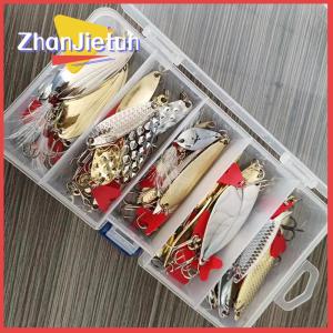 zhanjietun Mới Hỗn Hợp Câu Cá Lure Set Minnow Spoon Lure Mềm Lure Câu Cá Phụ Kiện Trong Hộp Nhân Tạo Mồi Cho Bass Pike Crank Dropshipping