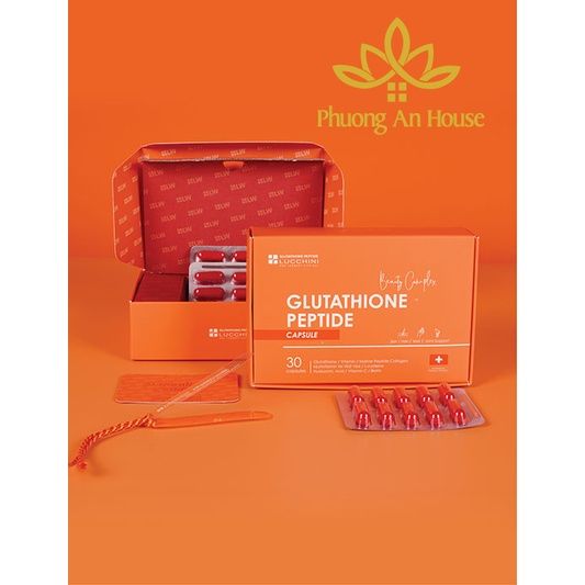 Viên uống trắng da Lucchini Glutathione Peptide Trắng da chỉ sau 1 liệu  trình - PHUONGANHOUSE