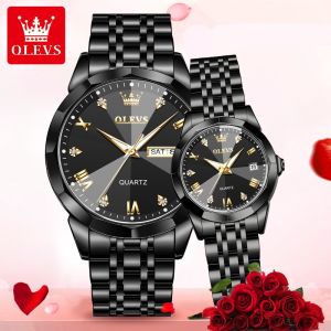 OLEVS 9931 Couple Watch Business Quartz Watches Luxury Wrist Fashion Timepieces