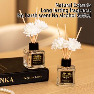 Home Deodorant Fragrance Fireless Aromatherapy Long-lasting Deodorant Diffuser Dried Flowers Essential Oil Fragrance Diffuser Bottle 50ml