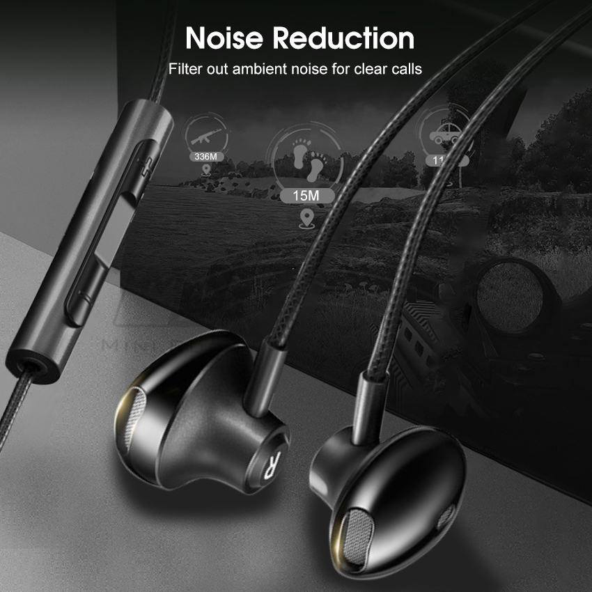 Ακουστικά Mini Born In Ear Ακουστικά Ενσύρματα ακουστικά Ακουστικά HIFI Ακουστικά Στερεοφωνικά ακουστικά Ακουστικά ακύρωσης θορύβου 90° Αγκώνα Βαριά μπάσα Χωρίς πόνο στο αυτί_voghion.com