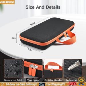 [Vktech]Hard Carring Case Anti-scratch Travel Carrying Bag with Mesh Bag Hardshell Case for Dyson Corrale HS03 Hair Straightener