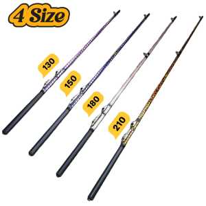Collapsible Shrimp Rod 4 Sizes (130cm/150cm/180cm/210cm) Strong Fishing Pole for Prawning