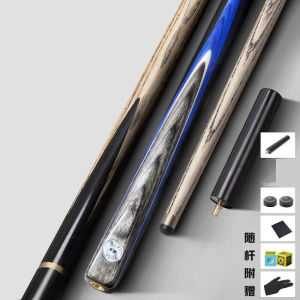 Pool Cue 10mm Tip with Pro Kit & Extension | INVUI A-Grade Ash & Phantom Wood 3/4 Joint for 8-Ball/Snooker