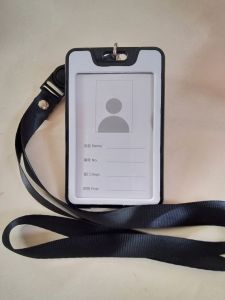 10 pcs Card  Holder Vertikal 1 Kartu 2 sisi Tali 1.5 Cm