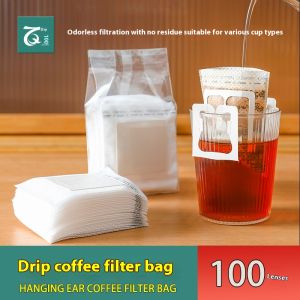 Bloomridge phin cà phê giấy tai-treo túi lọc cà phê dày vật liệu Drop túi lọc dùng một lần có tay cầm xách tay kiểu nhỏ giọt Túi màu cà phê