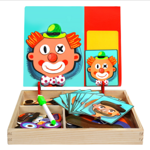 Early Education & Learning DIY Wooden 3D Magnetic Themes Puzzle Drawing Board for Children Kids Student Birthday Gift Xmas Gift 儿童益智游戏亲子游戏