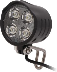 Ebike LED Headlight 24/36v Electric Bike Front Light Lamp Built in Horn 4 Lights for Night Riding Waterproof Horn Headlamp for Motorcycle Electric Bike Scooters