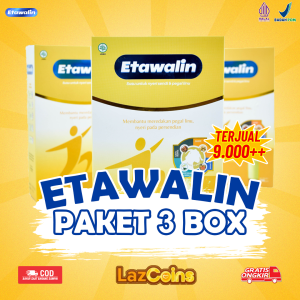 3 BOX ETAWALIN - Susu Kambing Etawa Obati Kesemutan Syaraf Kejepit Asam Urat Rematik&Osteoporosis