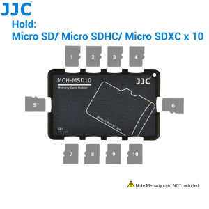 JJC Ultra Thin Memory Card Case SD MicroSD Card Holder TF Card Organizer Wallet Storage Box Credit Card Size for SD MSD TF Cards