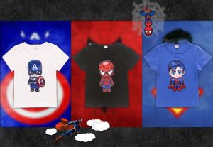 Kids SuperHero LED Light T-shirt (Good Quality) [SG Seller]