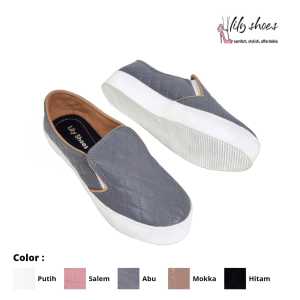 DALLEYA COLLECTION - Tambora Sepatu Slip On Wanita Simple Sporty by lily shoes