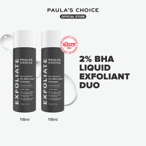 Paulas Choice Skin Perfecting 2% BHA Salicylic Acid Leave-On Exfoliator Duo - Reduces Blackheads Unclogs Pores Smooths WrinklesBrightens Skin Tone
