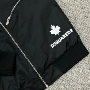 Quảng Đông C♢Áo khác gió DSQ Họa tiết khóa trước ngực bản cao cấp 2 lớp hàng chuẩn 1-13/21