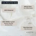 Weavve TENCEL™ Lyocell Waterproof Mattress Protector [bedsheet protector  bed  baby mattress  cot  Anti-Dust Mite]. 