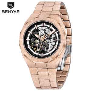 BENYAR 2026 Mens Watches Top Brand Luxury Watch For Men Waterproof Sport Automatic Mechanical WristWatches Man BY-5212