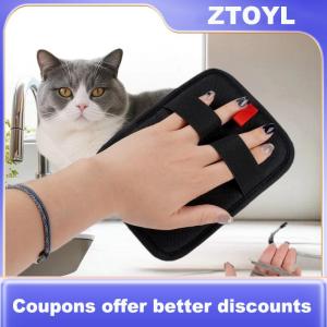 【ZTOYL】 Static Pet Hair Removal Gloves Reusable Electrostatic Cat Dog Hair Remover Grooming Gloves Brush Tool For Couch Carpet Car Seat