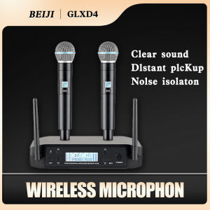 BEIJI GLXD4 Original UHF Professional Wireless Microphone Dual Mic For Party bKaraoke