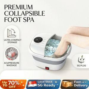 [SG Ready Stock] Foldable Electric Foot Spa Massager | Auto Heating & Constant Temp