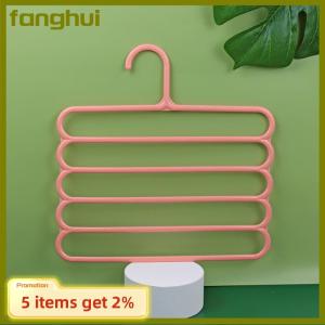 fanghui Clothes Hangers Trousers Hangers Holders Closet Storage Organizers 5 Layers Pants Towel Scarfs Racks Storage Organization