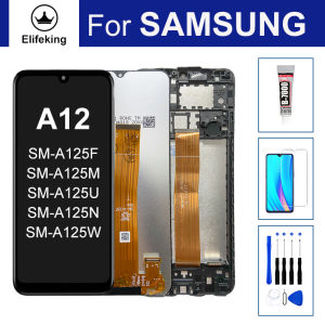 LCD For Samsung Galaxy A12 A125 SM-A125F A125M A125W A125U A125U1 Display Touch Screen Digitizer Assembly Replacement+Tool