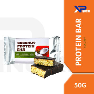 XP Nutri Whey Protein Bar Snack Bar Protein Crips Coconut 1pcs (50g) / Meal Replacement / Lean Muscles / High Protein