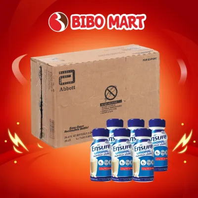 Thùng 24 Chai Sữa Ensure Original 237ml Pha Sẵn Hương Vani - Bibomart