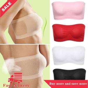 [COD] Women Tube Top Underwear Strapless Breathable Seamless Stretch Invisible Bra