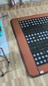 Nệm Đá Nóng 1.5*1.9 Tourmaline Hàn Quốc 150x190cm Vải Nhung Ion Sưởi Ấm Massage Thư Giản PVN9300
