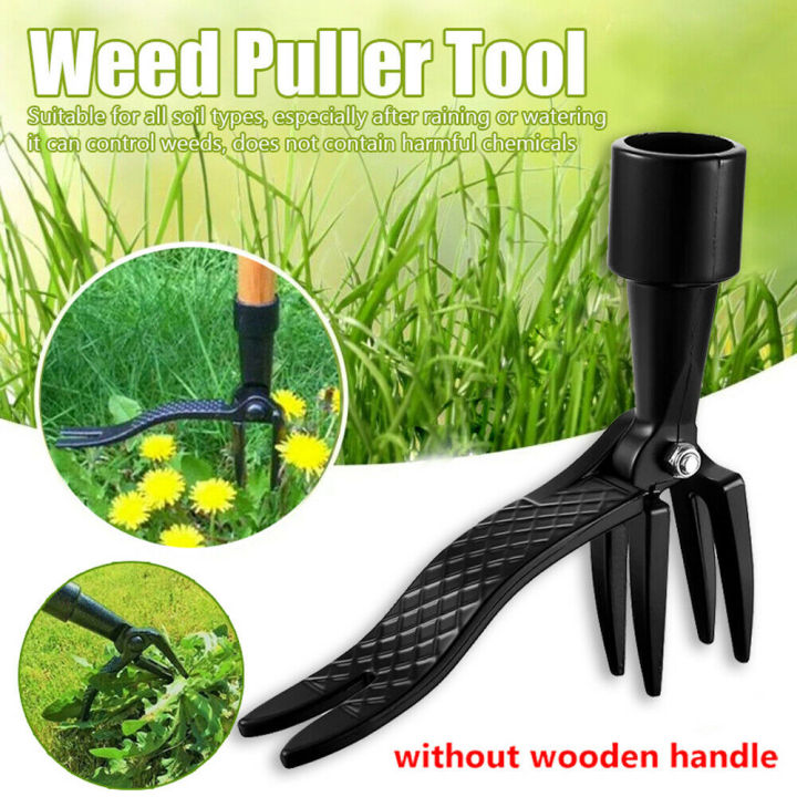 Diymore Weeder Vertical Weeder Tool Claw Weeder Root Remover Outdoor Weeding Tool with Foot Pedal