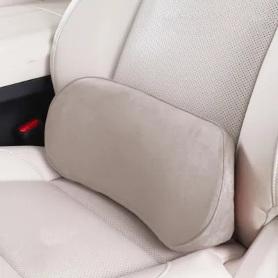 LAZALAI Pain Relief Lumbar Support Pillow Soft Memory Foam Driving Seat Waist Pad Fashion Solid Color Back Cushion Car