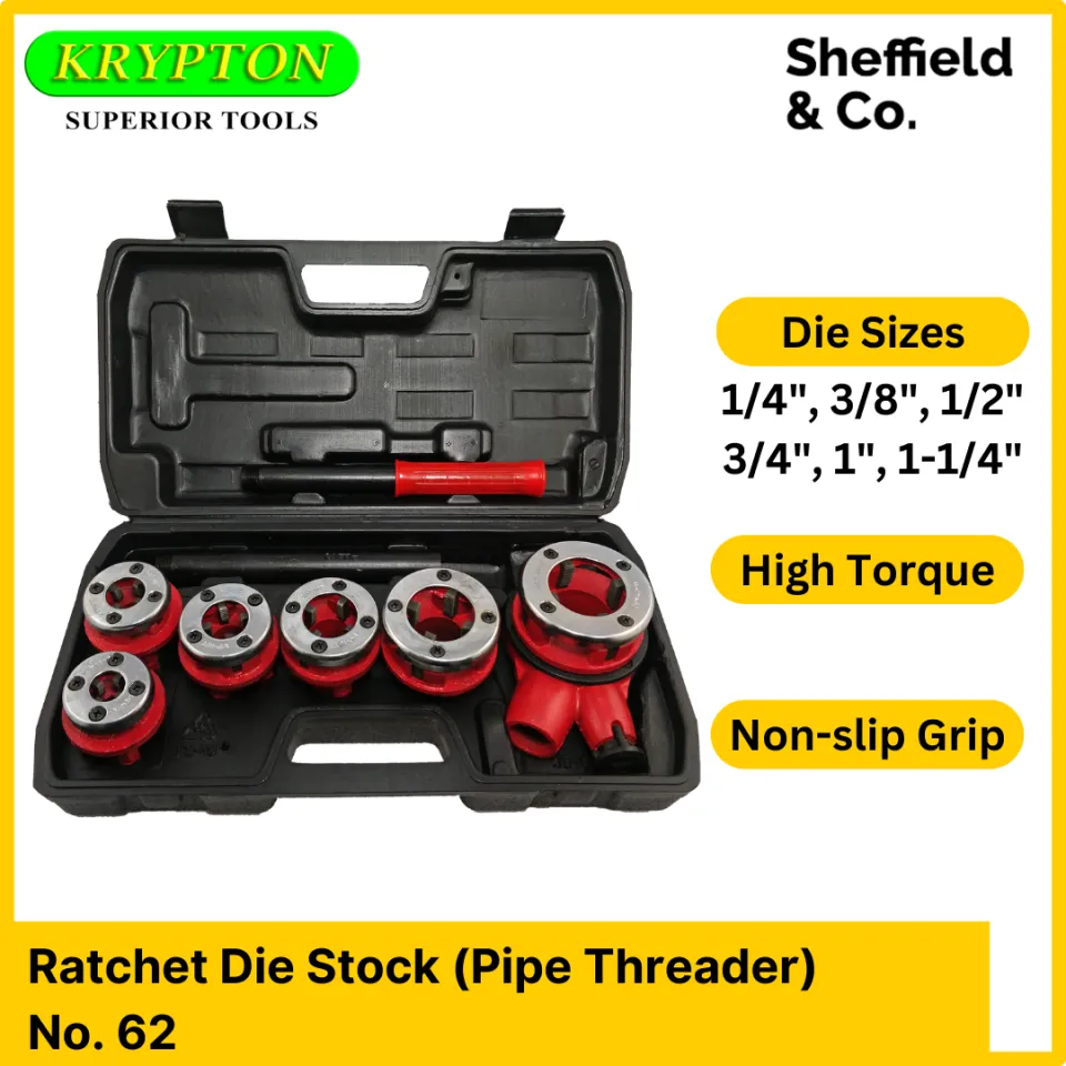 Ratchet die deals stock pipe threader