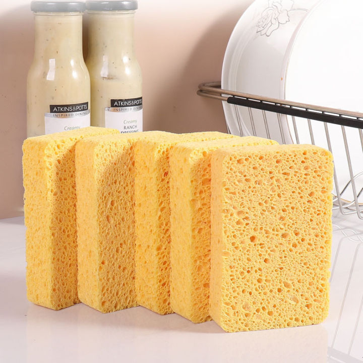 5 PackNatural PlantBased Scrub Sponge by Scrubit, NonScratch