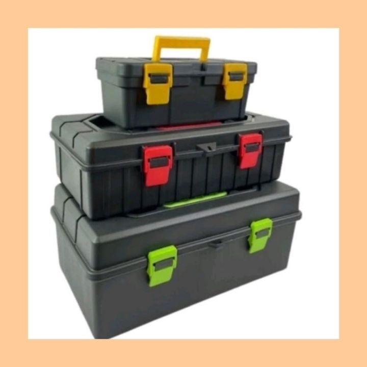 [Ready Stock] HICOOK TP Tool Box Plastic Tool Box Set Spanar Box ...