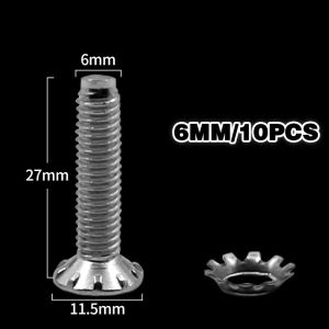 10pcs 6mm 8mm Baut Pulystator Mesin Cuci Anti Karat Universal