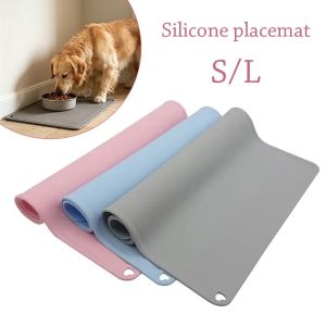 CANICECA Waterproof Pet Mat Silicone Non-Slip Dog Feeding Tray Portable Easy Clean Food Bowl Cushion for Dogs Cats