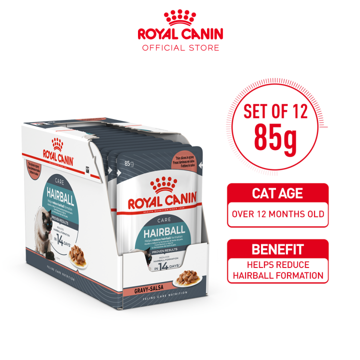 Royal Canin Hairball Care (85g x 12 pouches) Adult Wet Cat Food