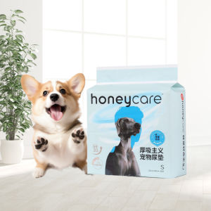 Honeycare Thicker Absorbent Pee Pads for Dogs - No Leakage w 4 Sided Tape (S/M/L)