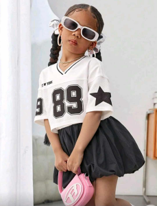 S Korean Fashion  Plain Color Bubble Skirt