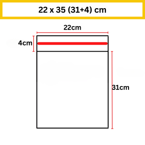 100pcs Self Adhesive Plastic Bag OPP Material Self Adhesive Thicker / Transparent OPP Plastic Bag With Tape / Packaging Bag 100pcs