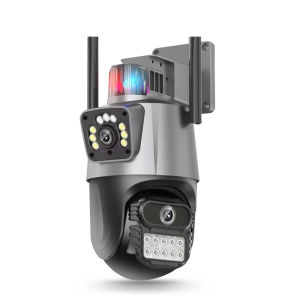 ICSEE CCTV Camera Wireless WiFi Camera  Motion Detection Alarm  IP66 waterproof Dual-LensAI Camera cctv camera connect cellphone