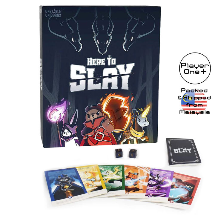 Here To Slay Base Game by Unstable Unicorns Fun Strategic RolePlaying